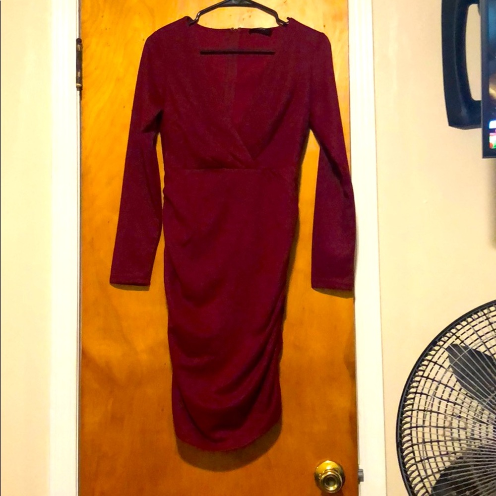 Maroon sparkle dress